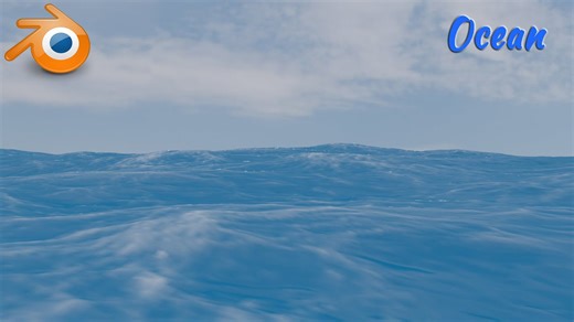 Blender tutorial - Create ocean surface with waves and foam - 185