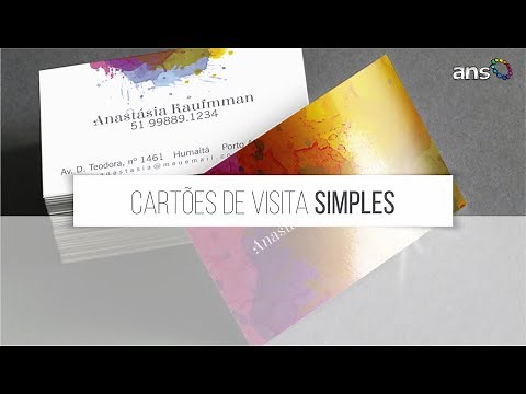 Cartões de visita | Como produzimos os cartões de visita na ANS - Gráfica em Alta Velocidade