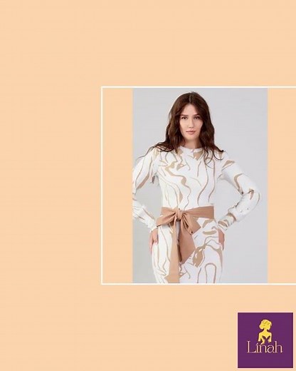 Cream Wool Mini Dress – Chic Winter Long Sleeve Look