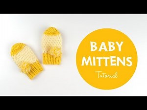 How to Crochet Fast and Easy Crochet Baby Mittens for Beginners | Croby Patterns
