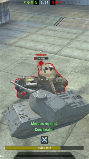 I finally got ace tanker in VK 100.01p (3) #wotb