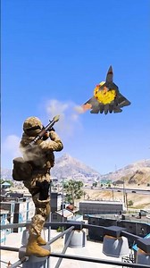 Solo Soldier Destroys the Fighter Jet gtav ep412 #shorts #short