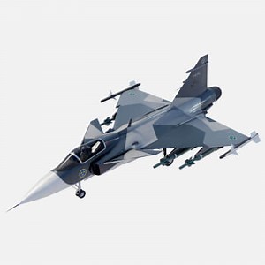 SAAB JAS-39 Gripen 3D Model by NETRUNNER_pl