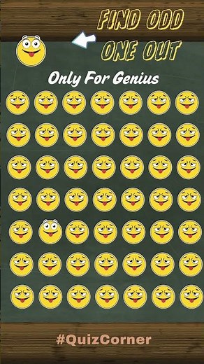 Spot the Odd One Out in 5 s! #trending #shorts #oddoneout #shortfeed #emojichallenge #puzzle #quiz