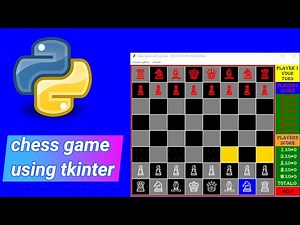Chess game using Tkinter module in python || how to download it || game play demo