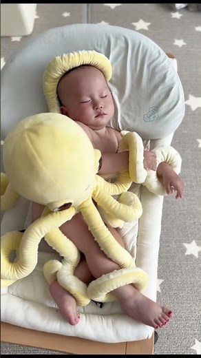 Baby Octopus Wrap Soothing Toy, Soft Touch to Help Babies Sleep Peacefully#shortsfunny