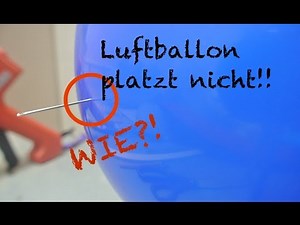 Der Ballon platzt nicht!! / Zaubertrick / Mit Luftballons basteln Teil 2