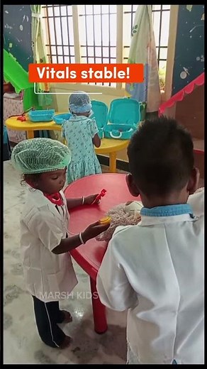 Doctor Role Play by Kids 👩‍⚕️ | Doll Operation Skit & Doctor Kit Activity | Preschool Medavakkam