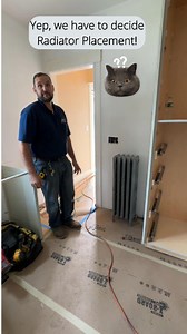 Deciding where to place a radiator might seem simple—but in renovation, it’s anything but! Join me and our GC as we test different radiator positions, discuss challenges like tight spaces and joist limitations, and make real-time design decisions. See how small placement choices can impact comfort, flow, and overall design. Perfect for anyone curious about interior design, home renovation, or construction problem-solving! | AbbeyK, Inc. | Facebook