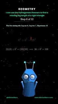 Find the Missing Leg Length of a Right Triangle | Pythagorean Theorem Step by Step