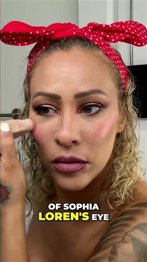 Sophia Loren Eye: Classic 60s Makeup Tutorial #shorts