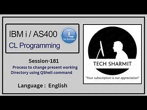 Process to change present working directory using Qshell commands | ibmi training | as400 tutorial |