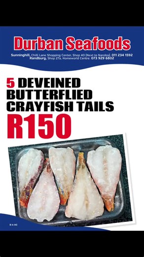 Exclusive Deals at Durban Seafoods | Randburg Specials
