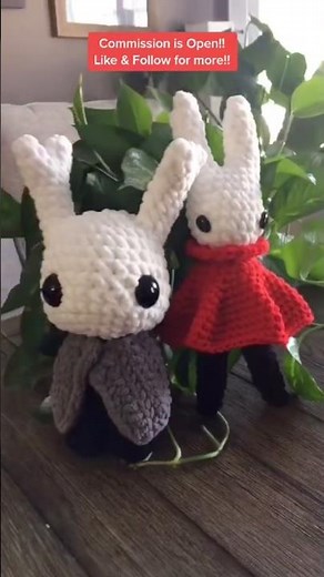 Crocheting Hollow Knight 🎮🧶#crochet #hollowknight w