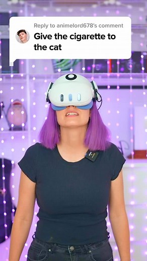 1.7K views · 171 reactions | Only in VR  I’ve been loving playing the Project Mix demo. If you like realistic visuals and smoking cats and have a PCVR setup you should definitely check it out. But maybe only if you’re over 18 though  It’s an upcoming cyberpunk anime narrative game set in a bar made by a small team. I think it’s coming to Quest as well And of course, smoking is bad. Don’t do it IRL #vr #anime #gaming | Naysy | Facebook