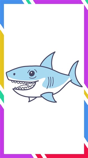 Shark – Easy Cartoon Drawing Tutorial