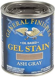 General Finishes Oil Base Gel Stain, 1 Pint, Ash Gray