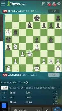 Arjun Erigaisi VS Denis Lazavik [Speed Chess Championship 2025] [Round 1 | Games 7]