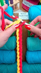 2.3M views · 12K reactions | Crochet cords can be made in several ways. One way is called the double chain and can be used for belts, bags, bracelets as well as a starting chain in crochet. #reels #crochet #knitting #artist #beginnercrochet #tutorial #howto #yarn #makersgonnamake #crochetlove #naztazia | Naztazia | Facebook