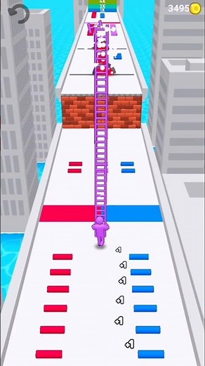 LADDER RUN 3D BIKE DRIVING 3D #games #indiagames #bikegames #gaming #funny #gameplay