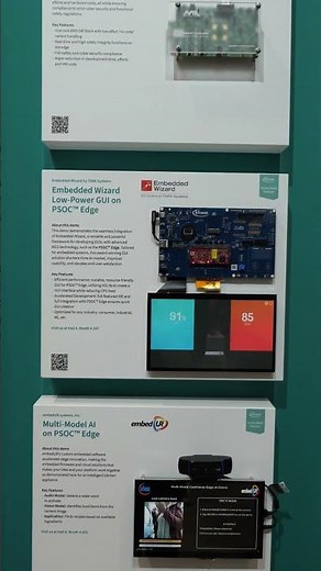 Eye-catching GUI on Infineon PSoC Edge MCU ‪@embedded_world_official‬ #gui #infineon #embedded