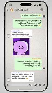 Rotimatic Next has joined the chat! Who’s the better roti maker: Rotimatic Plus or Next? The OG or the Next? Buy Now👉 https://bit.ly/4hZnSzN #RotimaticNext #Roti #happinessishomemade | Rotimatic