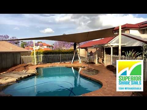 Pool Shade Sail Installation at Sunnybank Hills, Brisbane by Superior Shade Sails