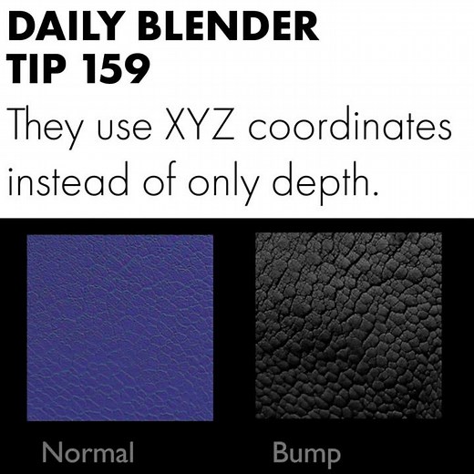 Daily Blender Tip 159 - Bump maps or Normal maps?