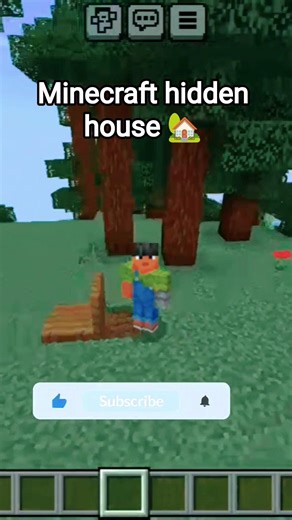 Minecraft hidden house 🏡 #youtubeshorts #minecraft