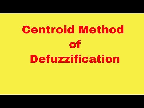 centroid method of defuzzification