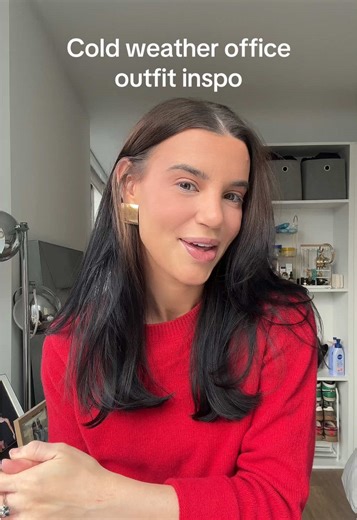 You can still be cute for the office when it’s cold out! Accessories make the whole outfit!! #officeoutfits Sweater: @Gap Skirt: @BR Factory Boots: @DSW Earrings: @Amazon Fashion