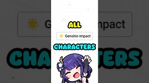 All Genshin Impact Characters in Infinite Craft