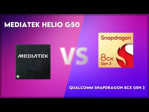 MediaTek Helio G50 vs Qualcomm Snapdragon 8cx Gen 3 Technical Comparison