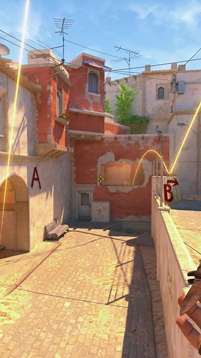 MID MIRAGE SMOKES FROM THE SAME PLACE #CS2 #COUNTERSTRIKE