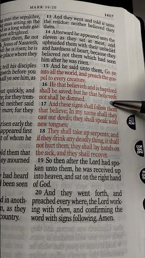 Reading The Living Word of God Mark 16:15-18