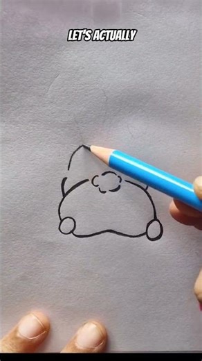 Cute bunny drawing #shorts #shortsfeed