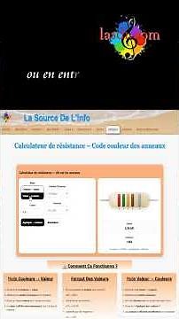 Outil Lasdi pour lire le code couleur des résistances #électronique #tutoriel #diy