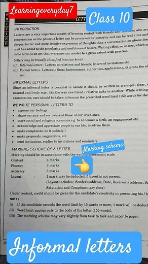 Informal Letter Writing Made Easy ✍️ | Exam Trick in 60 Seconds