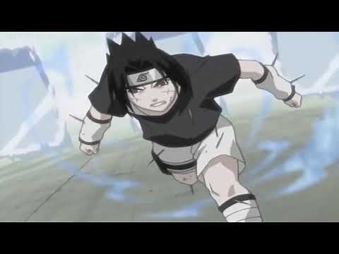 Naruto uses the Nine tails chakra for the first time