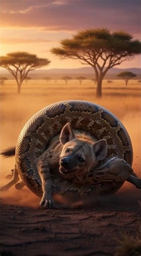 Will the Giant Python Devour the Helpless Hyena? 🐍🆚🦊 | Ultimate Jungle Showdown