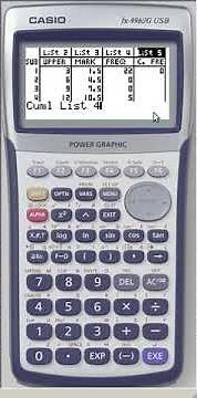 Finding Cumulative Frequency with Casio