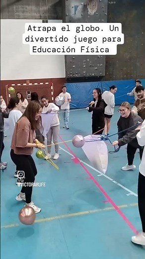 Atrapa el globo. Un divertido juego de #educaciónfísica