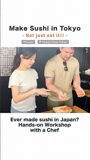 Make Sushi in Tokyo | Tsukiji Tour + Sushi Class Experience