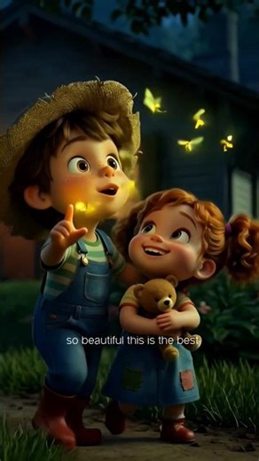 Catching the fireflies #samandkat #animation #cartoon #cute #kidsanimation #kidsshorts #kids