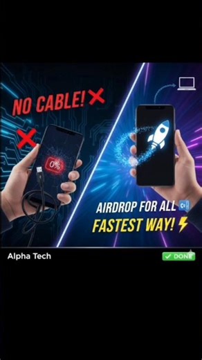 Stop Using Data Cables! 🚫 Transfer Files Wirelessly in Seconds! # shorts # AlphaTech0.1
