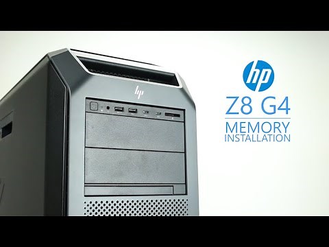 HP Z8 G4 Memory Installation