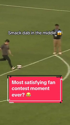 Still one of the most satisfying fan contest moments of all-time. 😂🎯 (🎥: @SJEarthquakes)