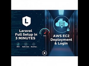 Laravel Full Setup in 3 Minutes | MVC, Redis Cache, Bootstrap Login & AWS EC2 Deployment