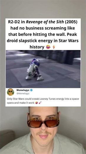 In Revenge of the Sith (2005), R2-D2’s Funniest Scream