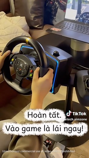 Install the R808 driving simulator steering wheel in just 5 minutes with 3 tires. #volangR808 #sp...